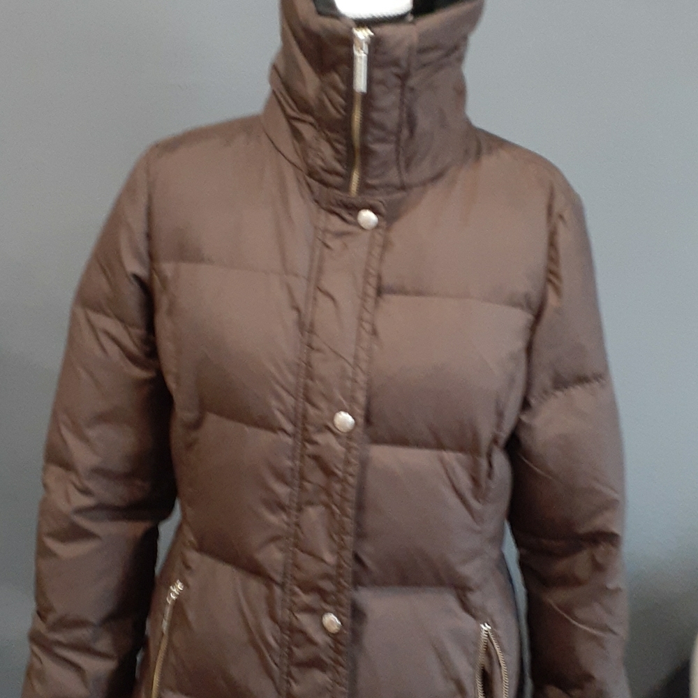 Micheal Michael Kors brown puffer coat size small